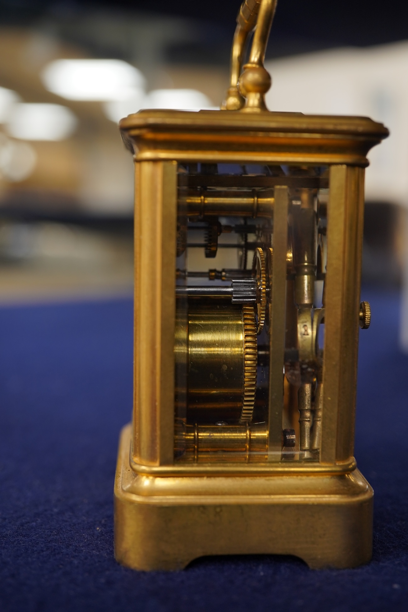 A French Le Roy & Fils cased miniature carriage timepiece, 9.5cm high